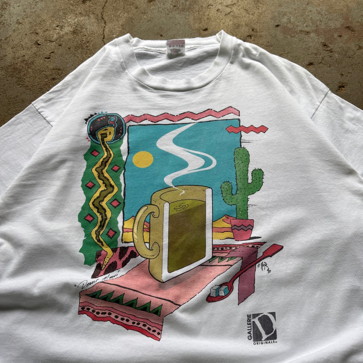 90’s “Desert Morn” Coffee Art Tee