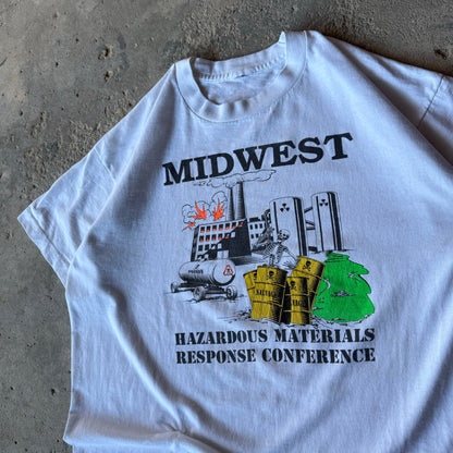 90’s Midwest Hazardous Materials Response Conference Skeleton Shirt Size XL