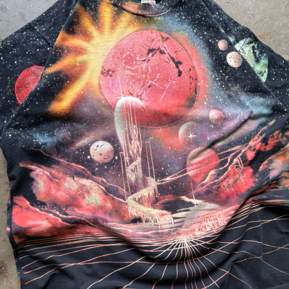 90’s Cyber Space Vapor Wave Ice Planet Art Tee All Over Print