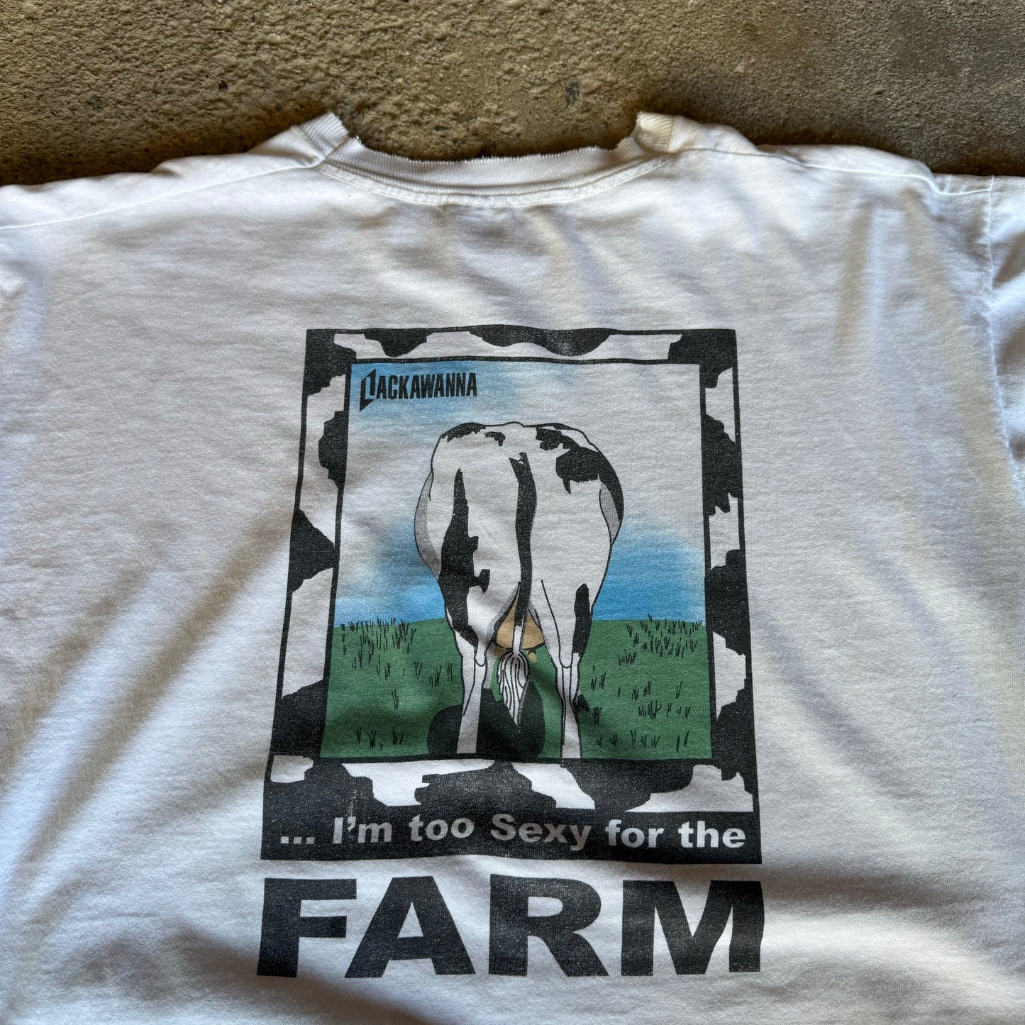 90’s “I’m too sexy for the FARM” Cow Shirt Size XL