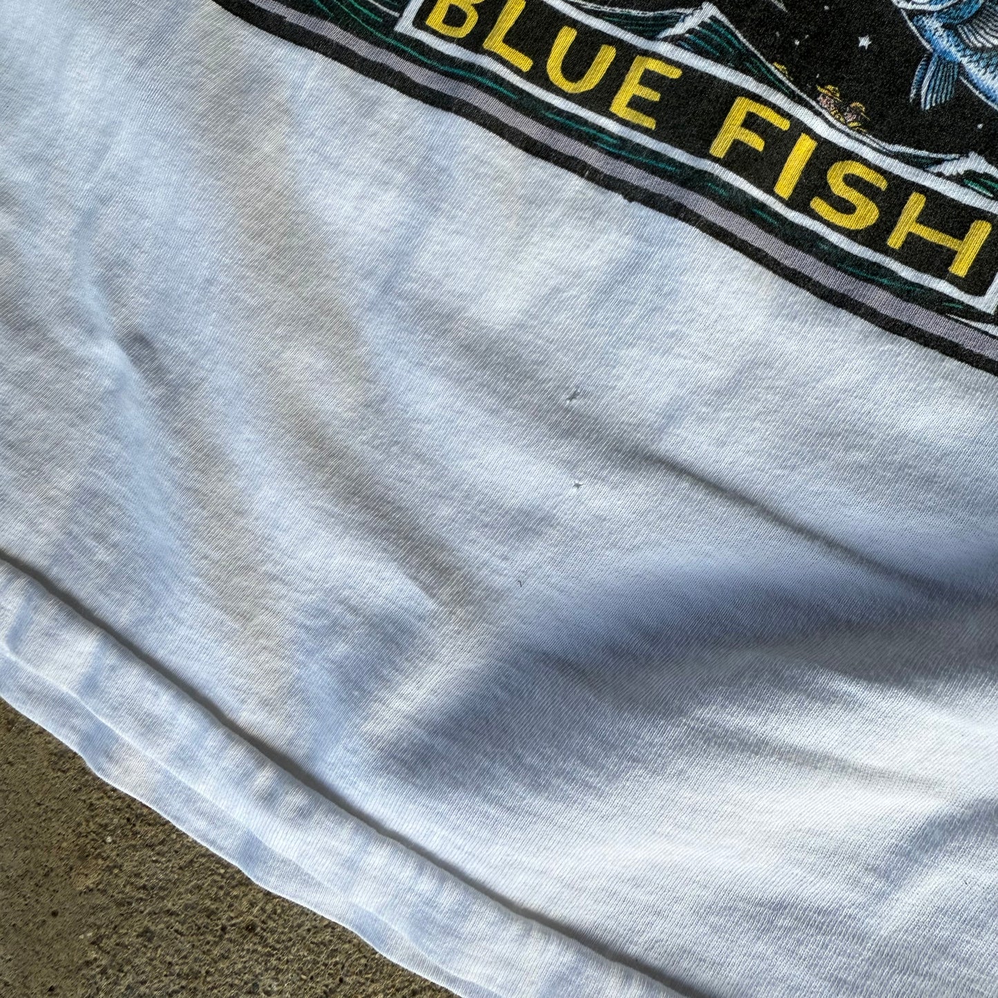 90’s Ray Troll “One Fish Two Fish Dead Fish Blue Fish” Dr. Seuss Parody Shirt Size XL