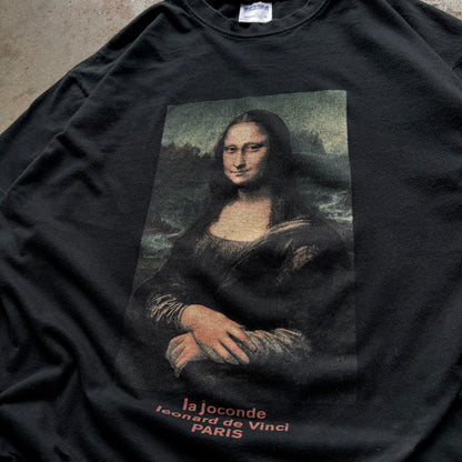 2000’s Mona Lisa Leonardo De Vinci Art Euro Tee