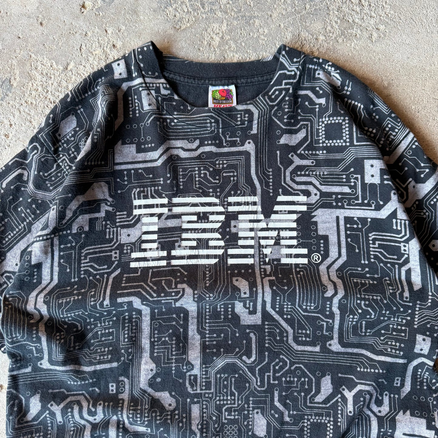 Late 90’s IBM All Over Print Tech Shirt Size L