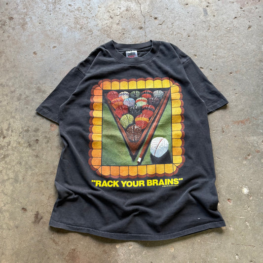 90’s David M. Spindel “Rack Your Brains” Pool Art Tee