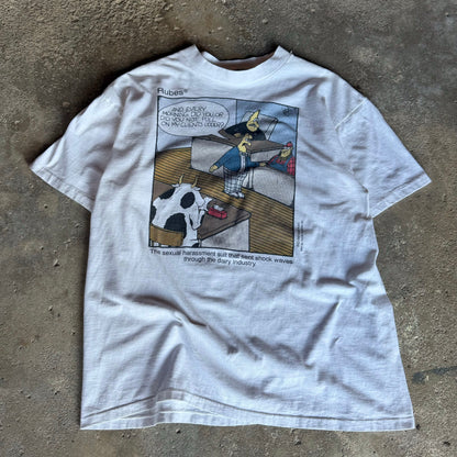90’s Rubes Sexual Harassment Court Cow Shirt Size L