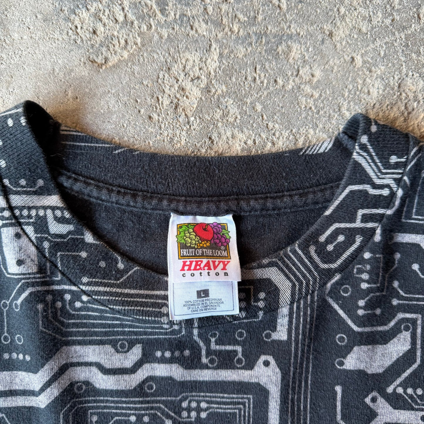 Late 90’s IBM All Over Print Tech Shirt Size L