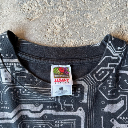 Late 90’s IBM All Over Print Tech Shirt Size L