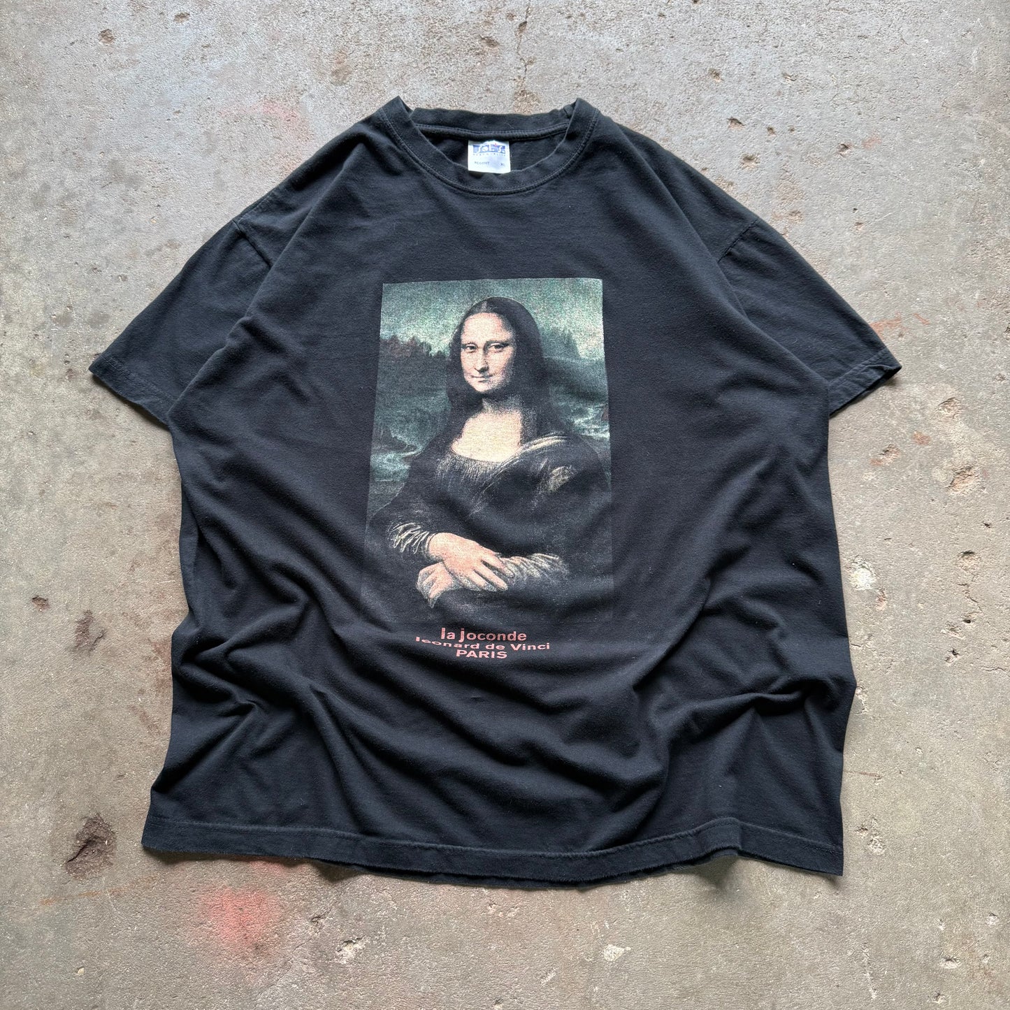 2000’s Mona Lisa Leonardo De Vinci Art Euro Tee