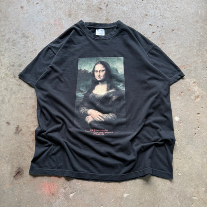 2000’s Mona Lisa Leonardo De Vinci Art Euro Tee