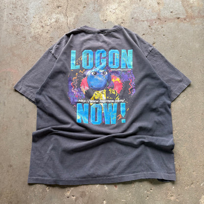 90’s Log On Now! Faded Tech Tee