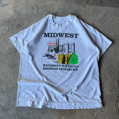 90’s Midwest Hazardous Materials Response Conference Skeleton Shirt Size XL