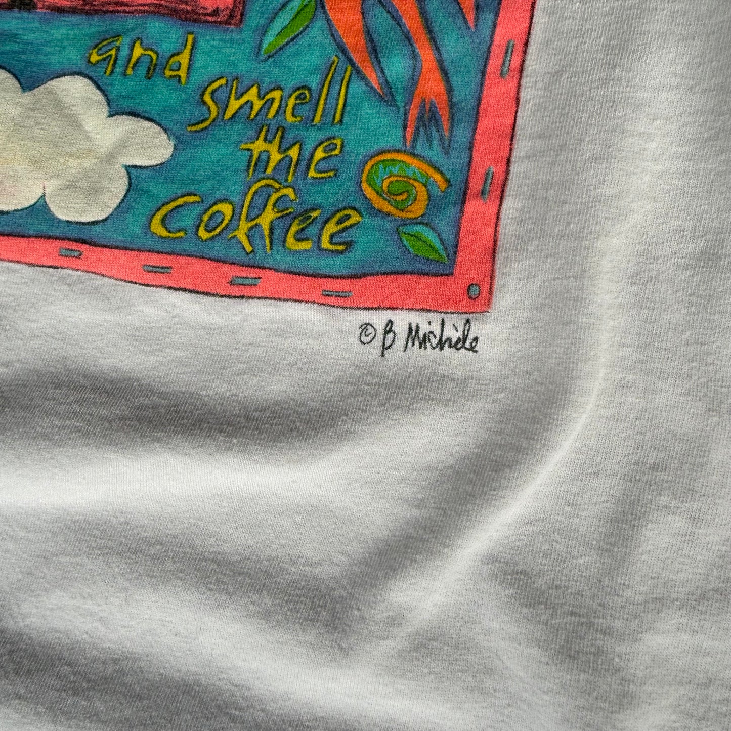90’s Coffee Plantation “Wake Up… and Smell the Coffee” Art Shirt Size XL
