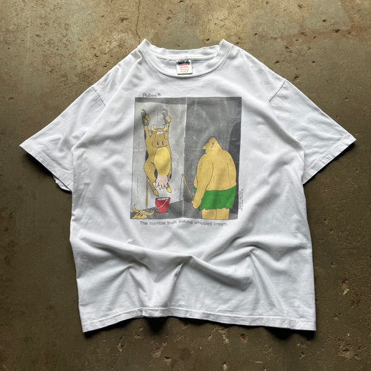 90’s Rubes “The Horrible Truth Behind Whipped Cream” Freaky Cow Tee
