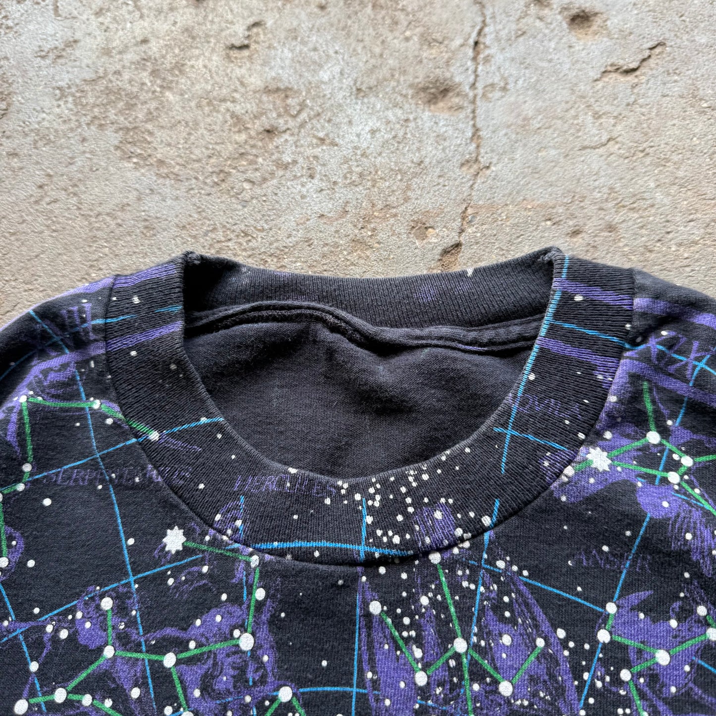 90’s Liquid Blue Constellation All Over Print Tee
