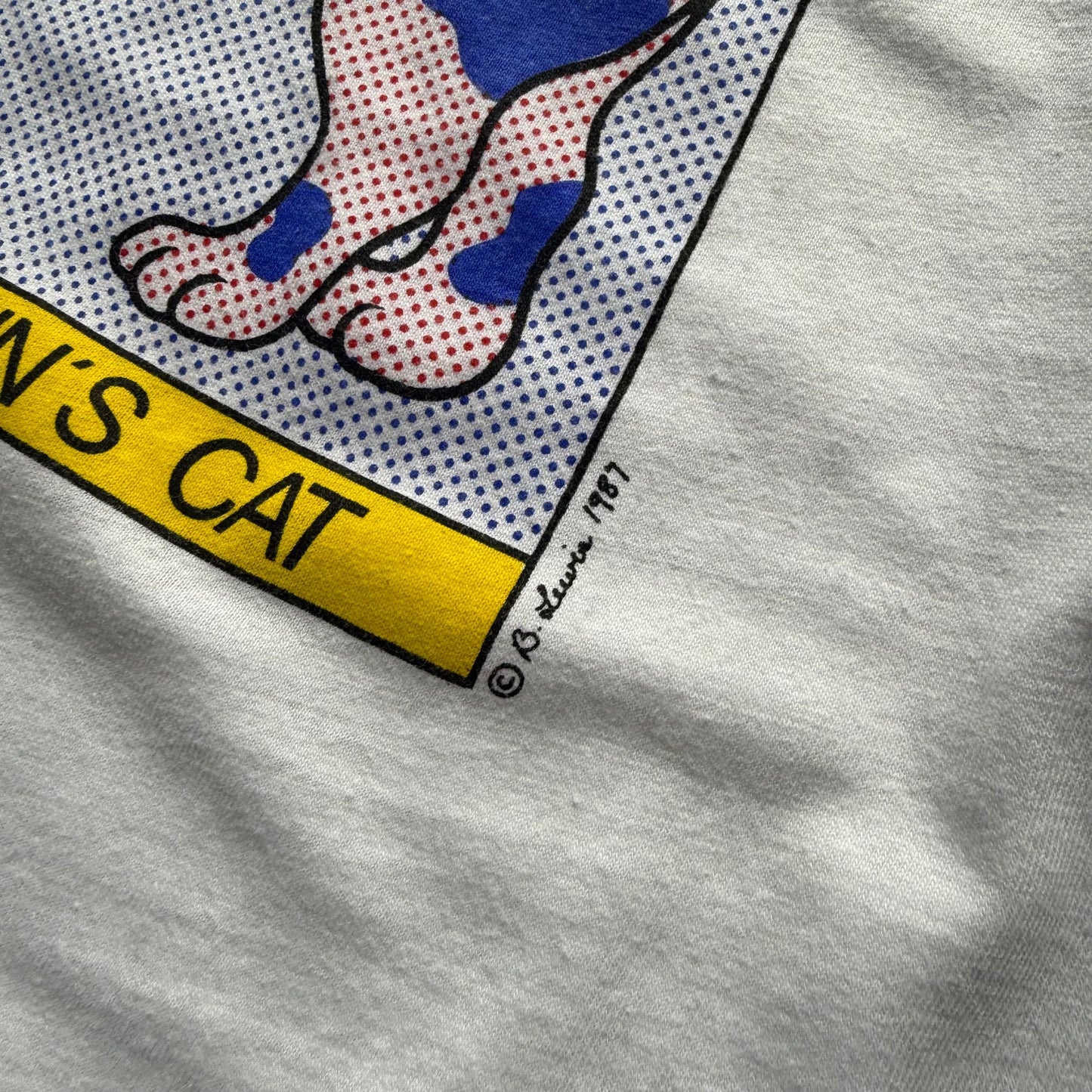 80’s Lichtenstein’s Cat Parody Art Tee