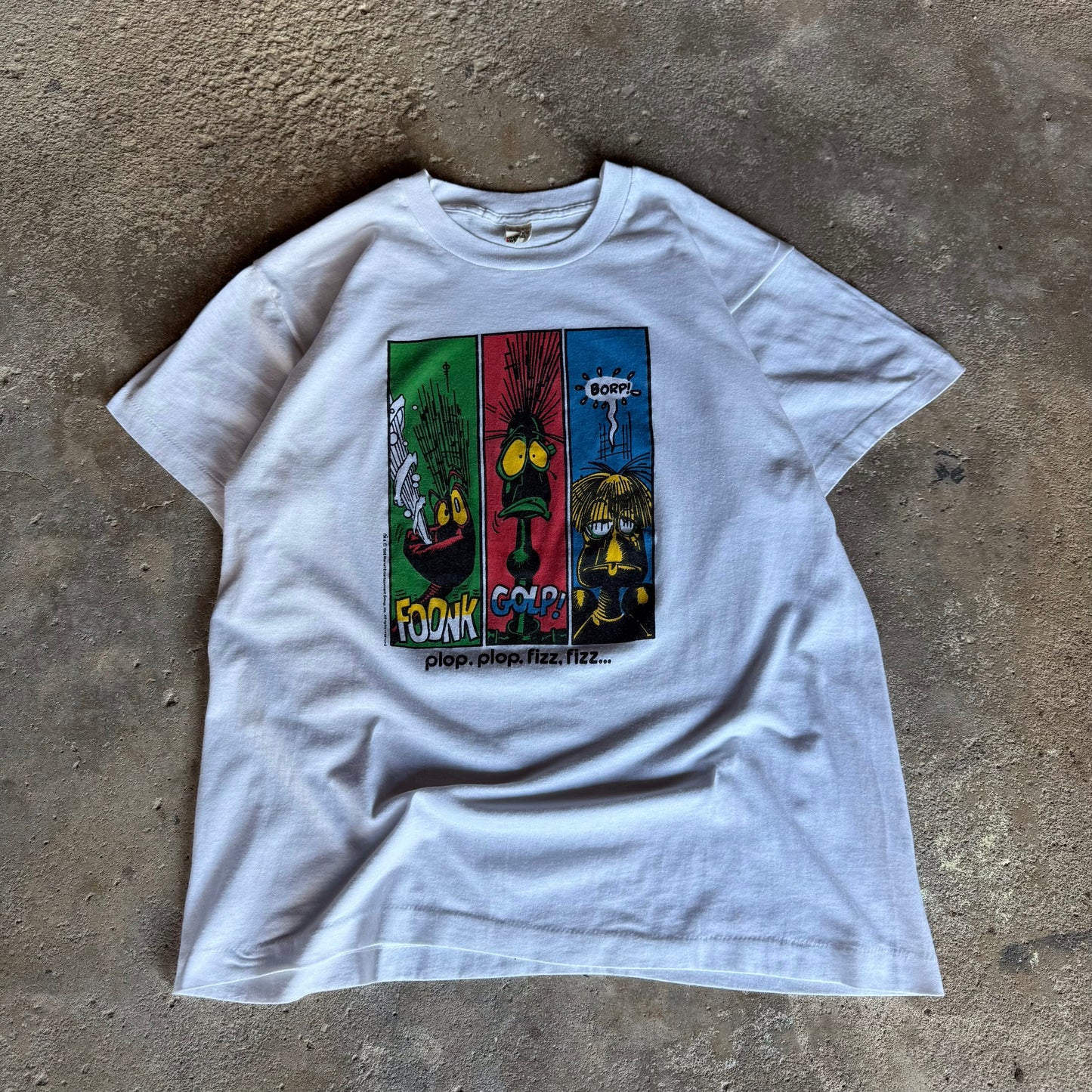 80’s “Plop, Plop, Fizz, Fizz…” Alka Seltzer Promo Ad Shirt Size L