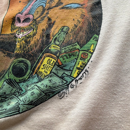 70’s Greg Irons “The Purple-Assed Baboon” Comic Art Tee