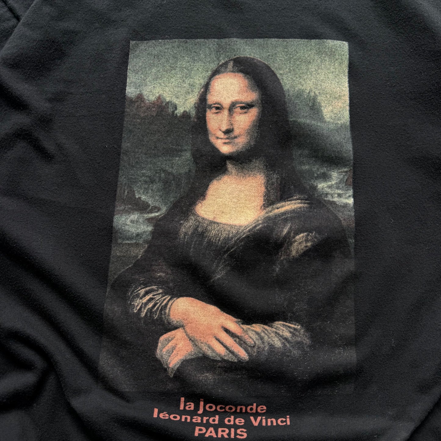 2000’s Mona Lisa Leonardo De Vinci Art Euro Tee