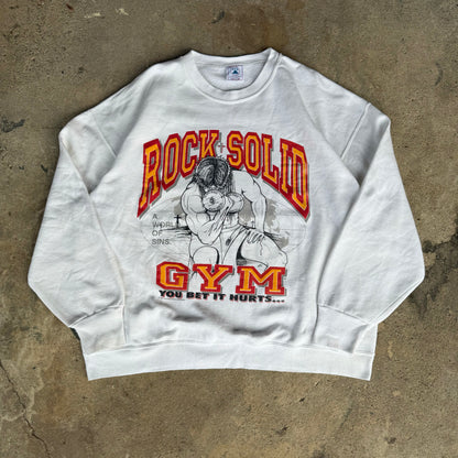 90’s Rock Solid Gym Jesus Crewneck Sweatshirt Size XXL