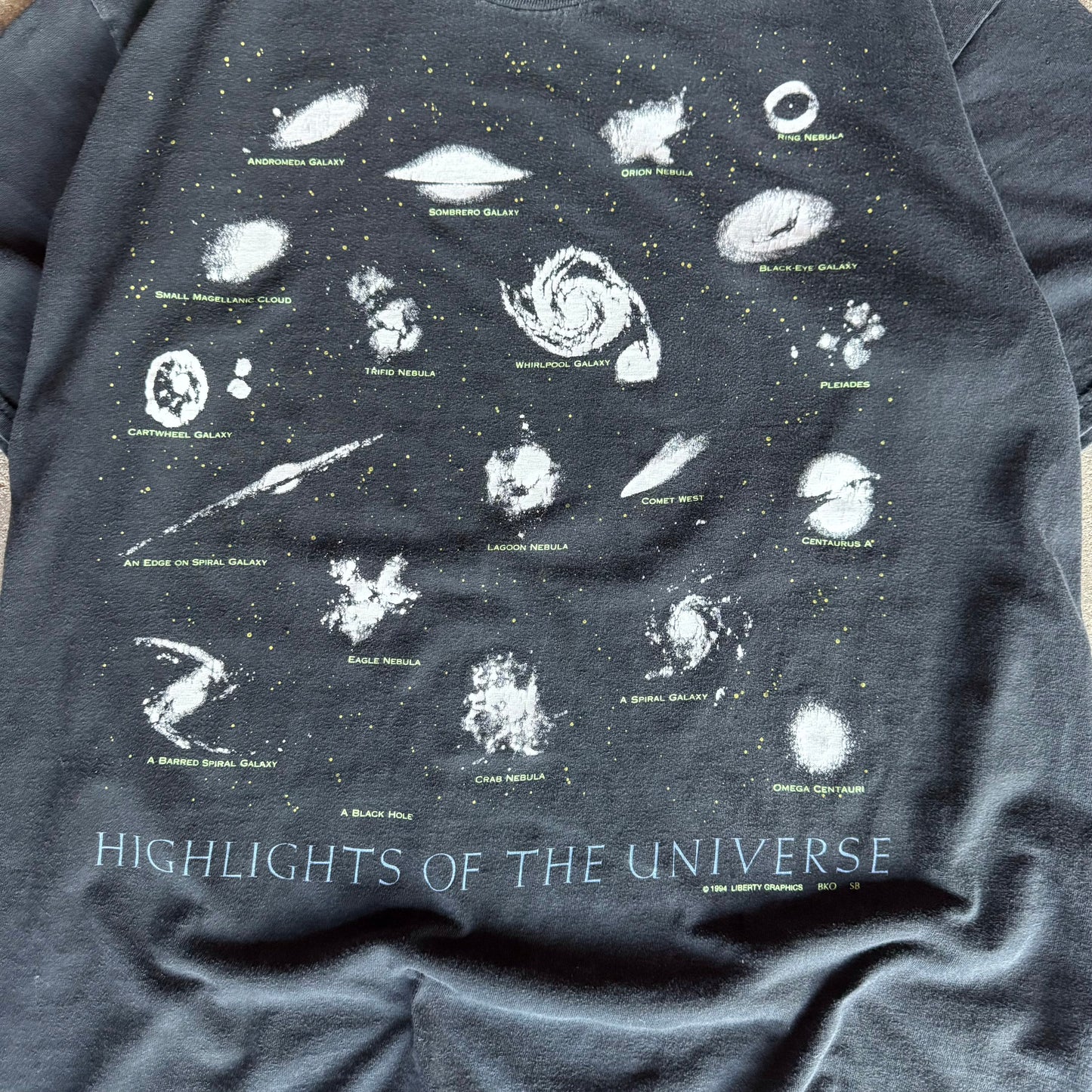 Late 90’s “Highlights of the Universe” Galaxy Space Shirt Size L