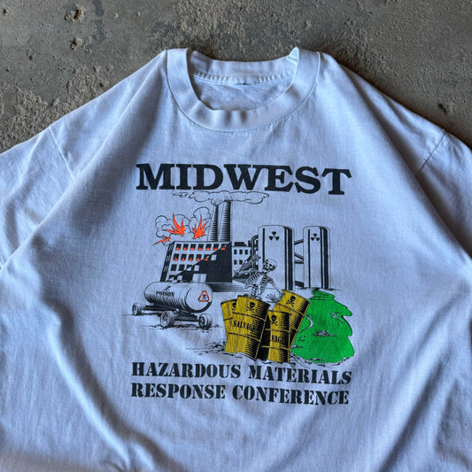 90’s Midwest Hazardous Materials Response Conference Skeleton Shirt Size XL