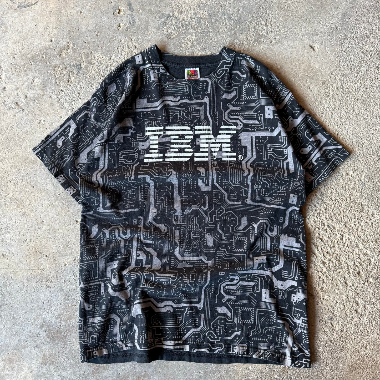 Late 90’s IBM All Over Print Tech Shirt Size L