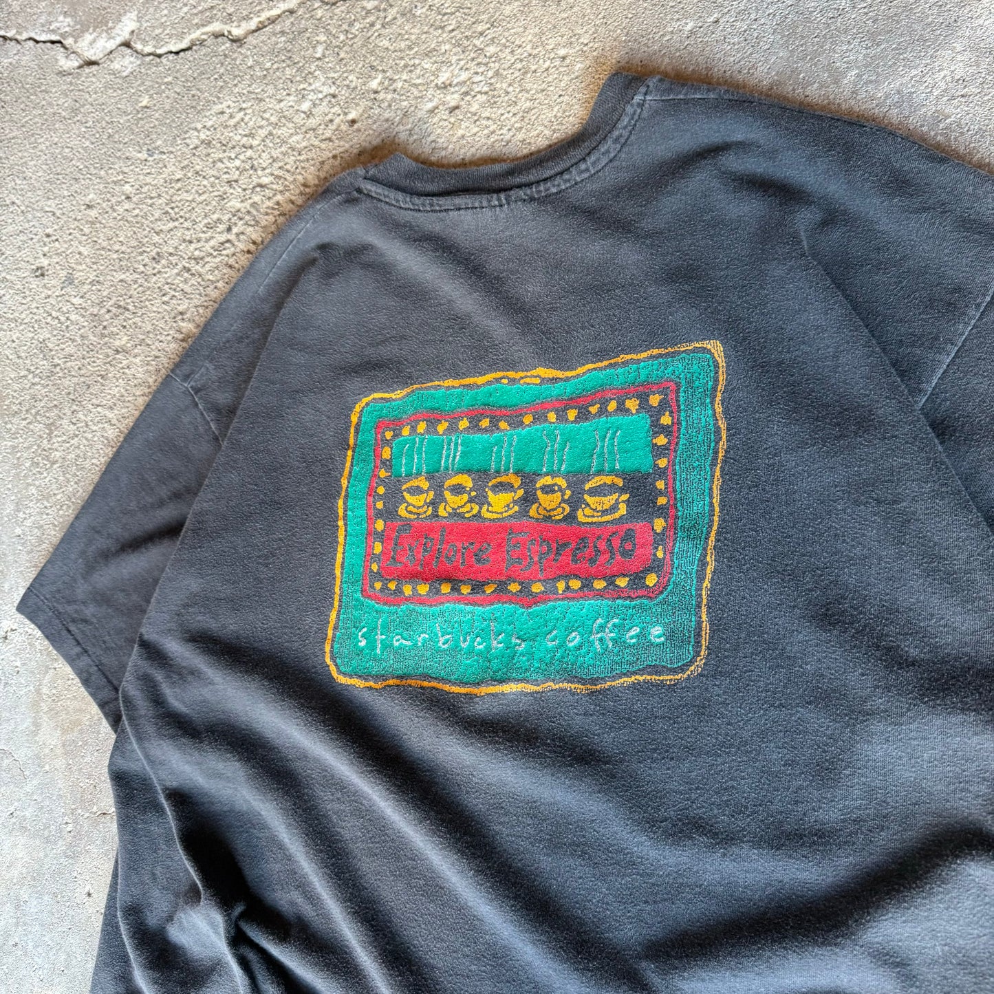 90’s Starbucks “Explore Espresso” Art Promo Shirt