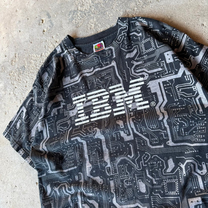Late 90’s IBM All Over Print Tech Shirt Size L