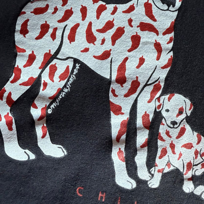 90’s “Chile Dogs” Funny Pun Art Sweatshirt Size XL