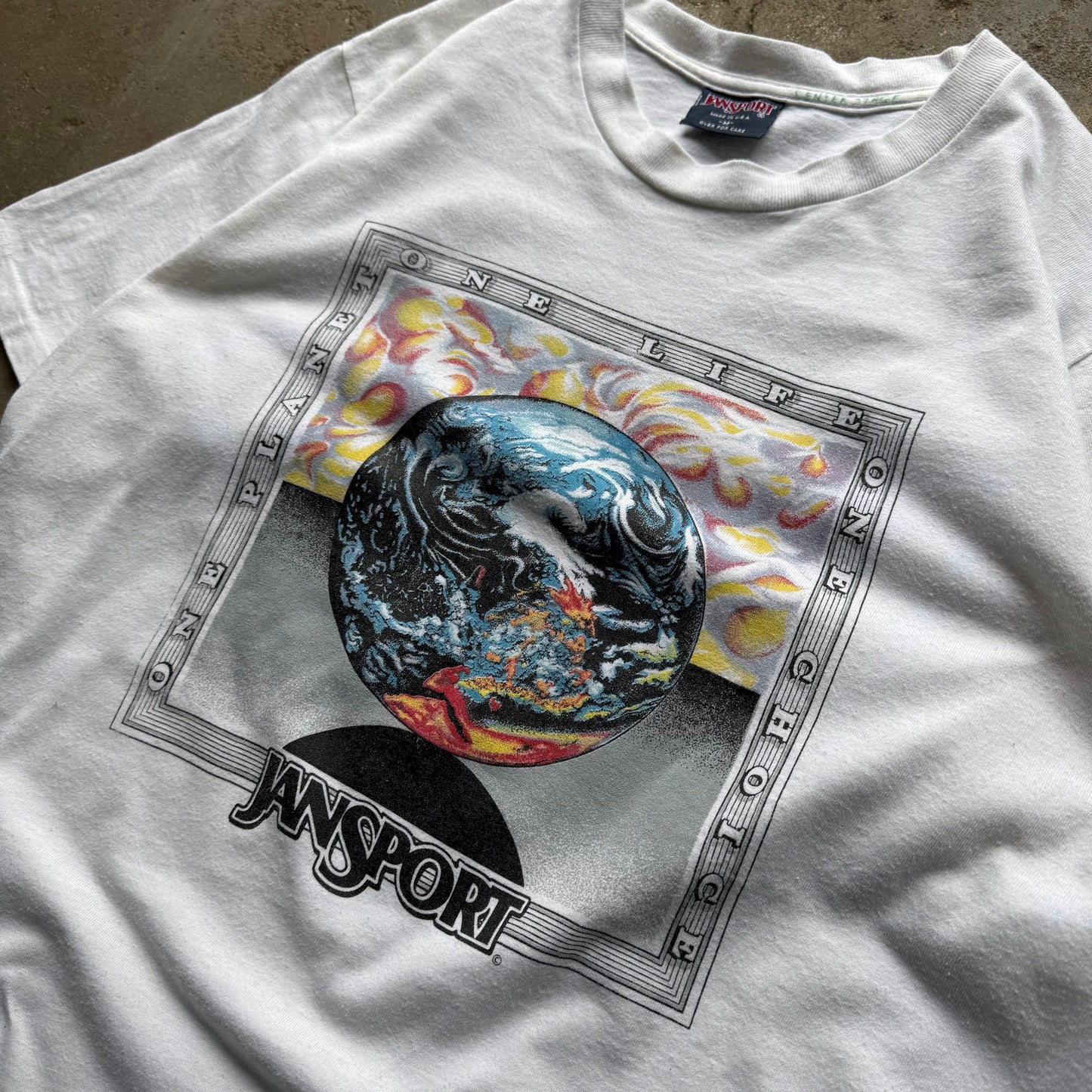 90’s Jansport Activism Fractal Art Tee