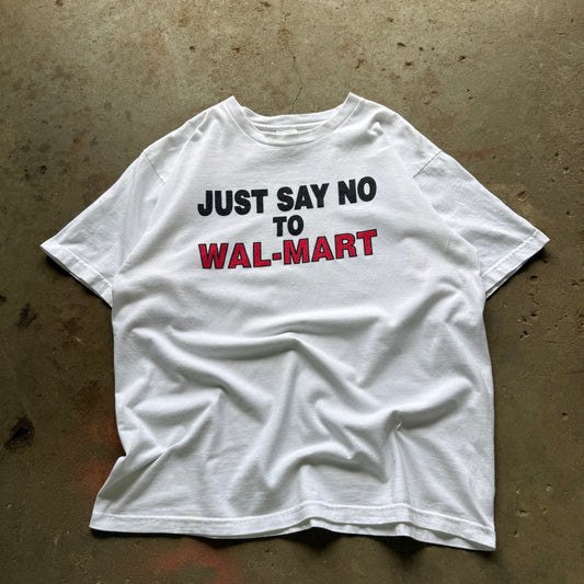 90’s “Just say no to Walmart” Protest Tee