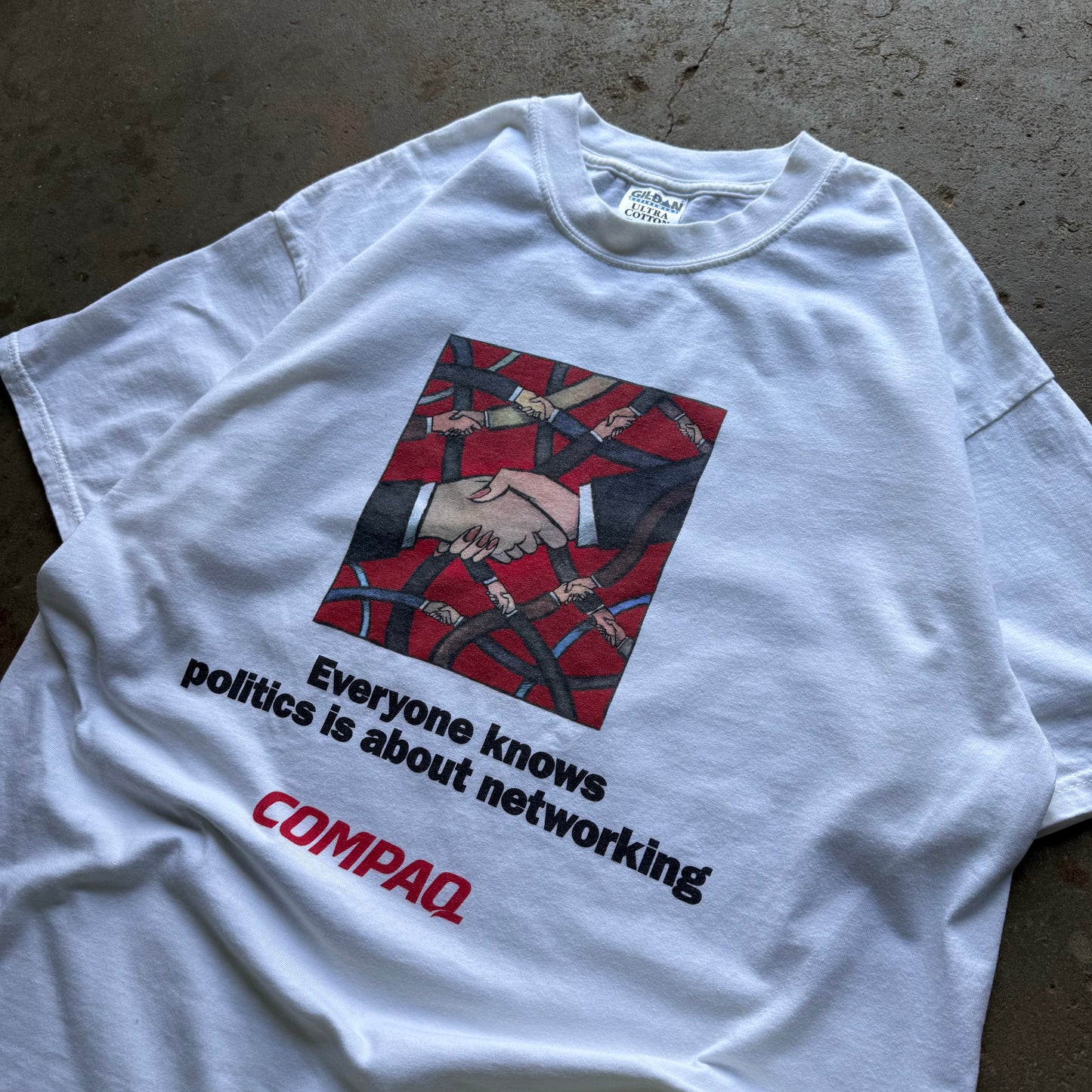 2000’s Compaq Networking Art Tech Tee