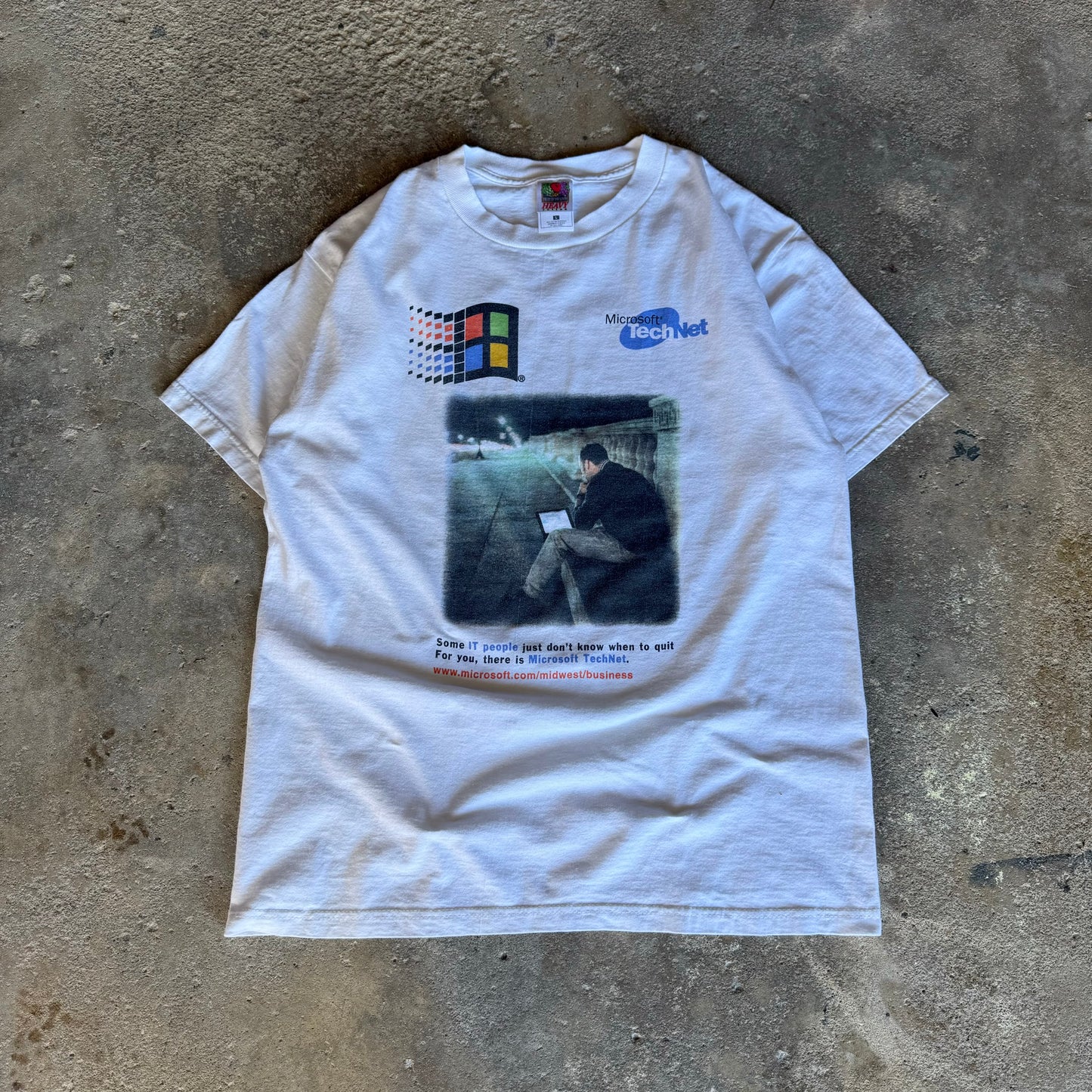 Late 90’s Windows Microsoft TechNet Photo Tech Shirt Size L