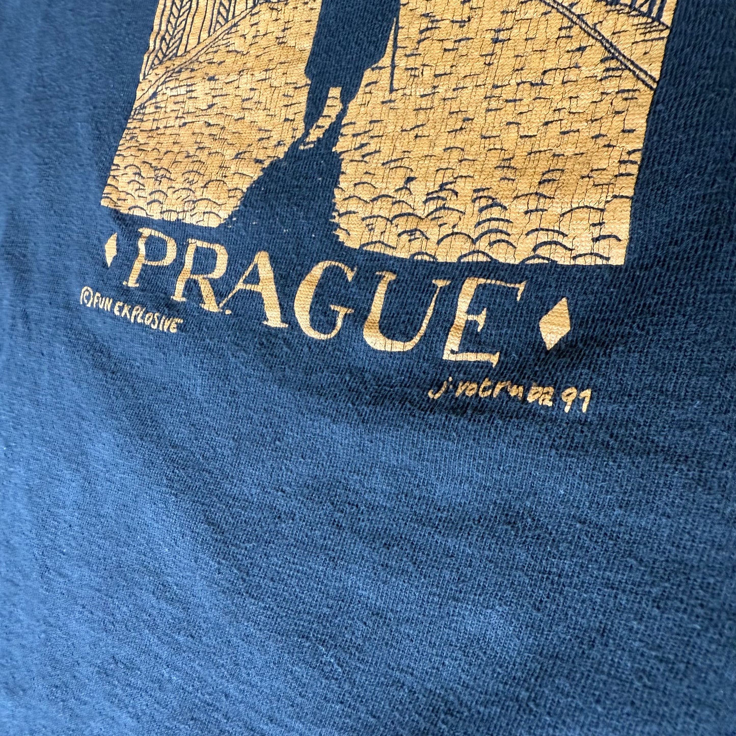 90’s Frank Kafka Prague Art Shirt Size XL