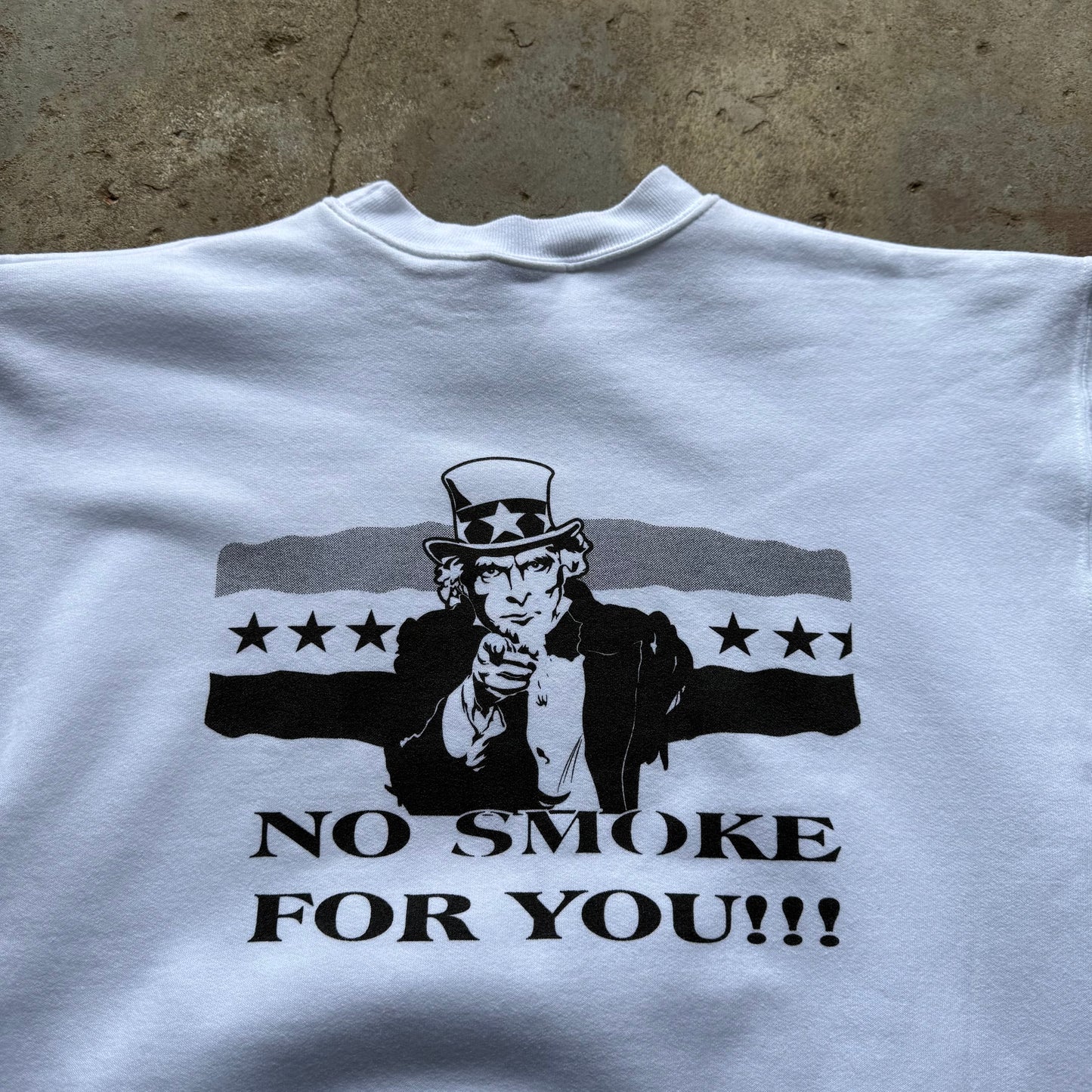 2000’s Smoke Police Political Anti Smoking Crewneck