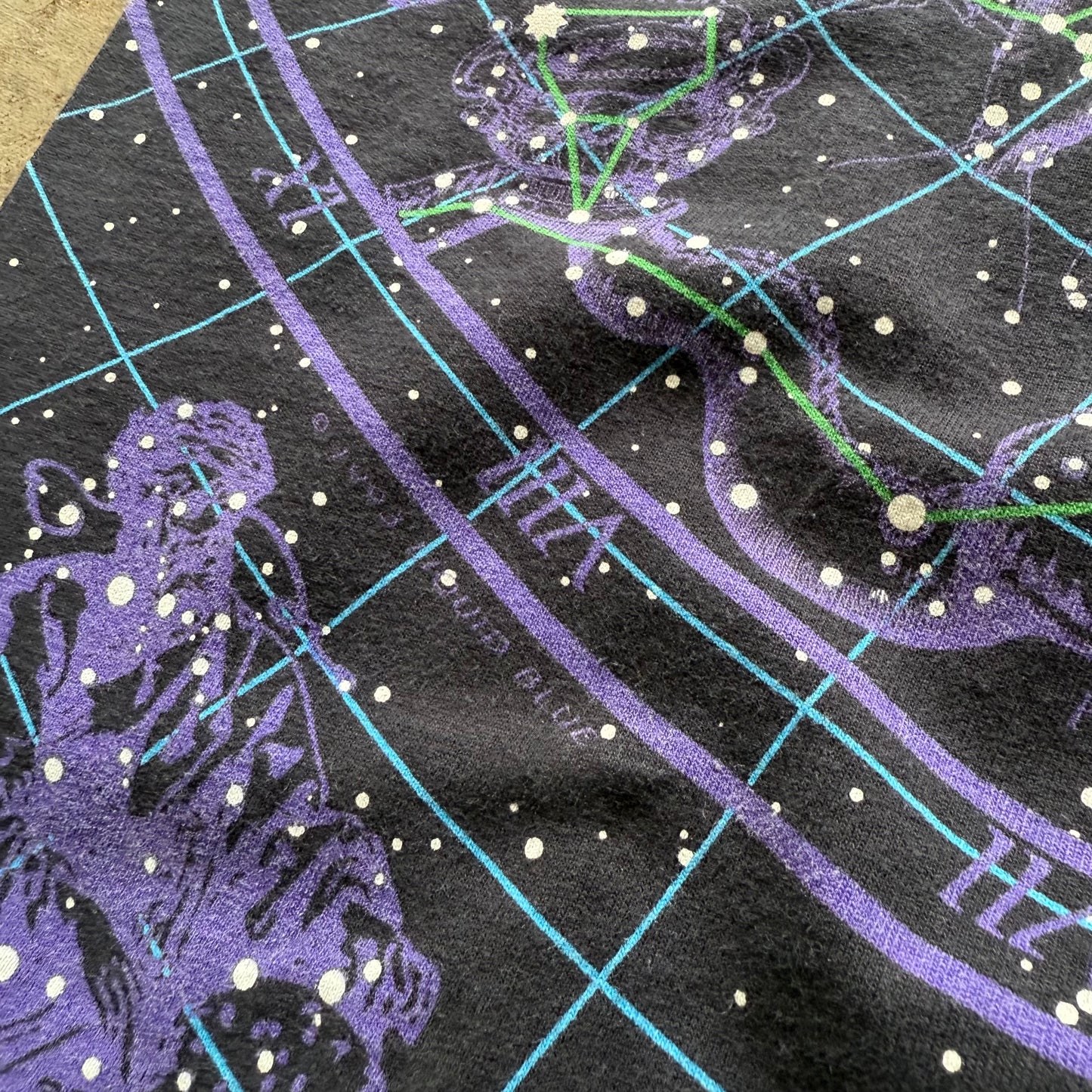 90’s Liquid Blue Constellation All Over Print Tee