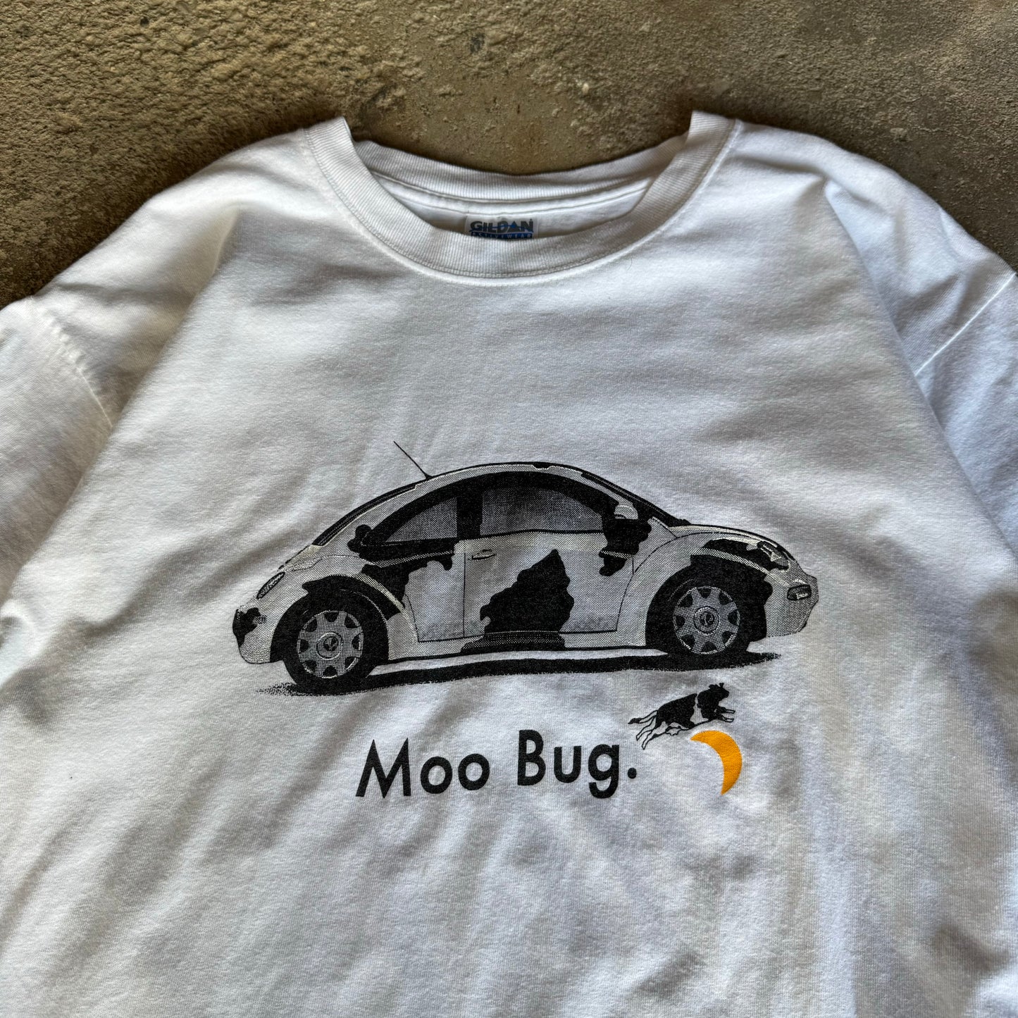Late 90’s Volkswagen “Moo Bug” Cow Parody Shirt Size L