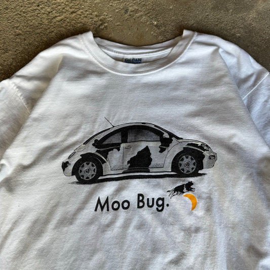 Late 90’s Volkswagen “Moo Bug” Cow Parody Shirt Size L