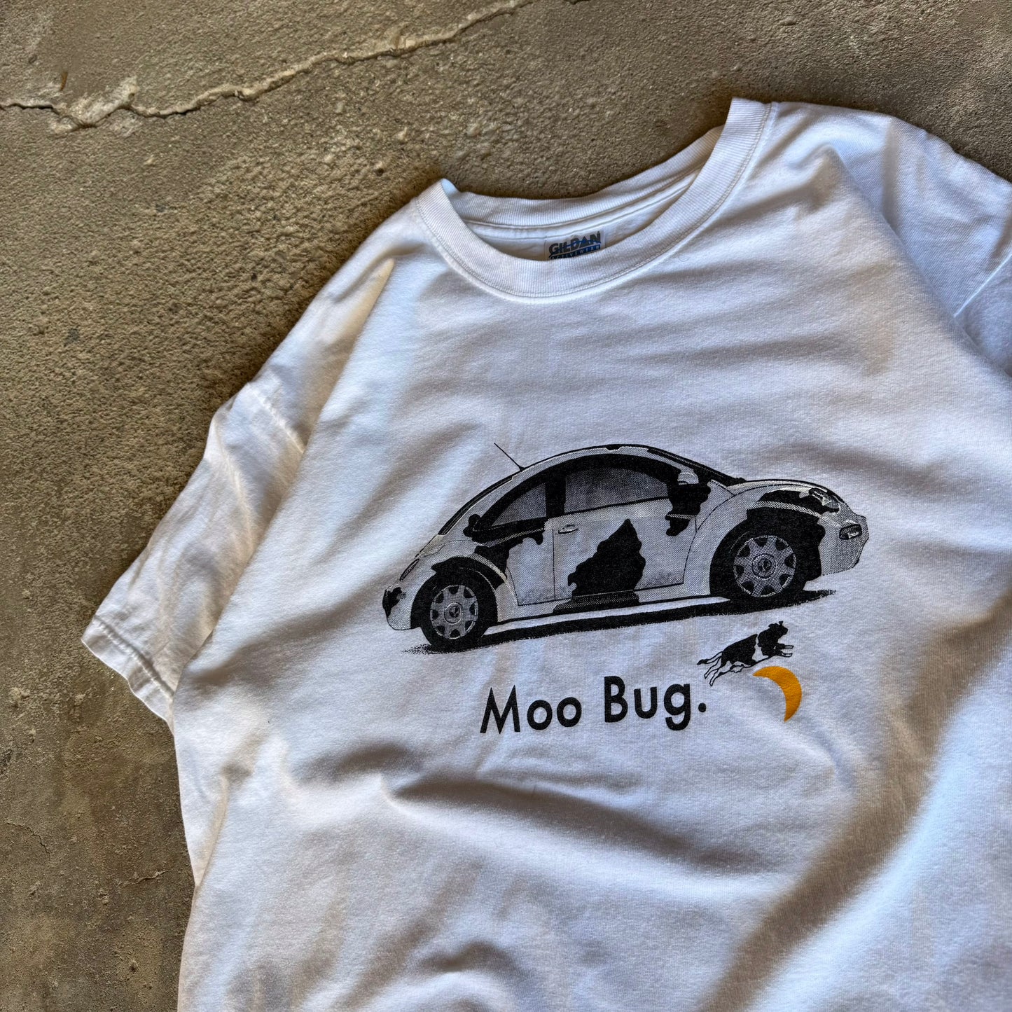 Late 90’s Volkswagen “Moo Bug” Cow Parody Shirt Size L