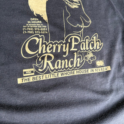 80’s Support Your Local Hooker! Cherry Patch Ranch Las Vegas Brothel Shirt Size L