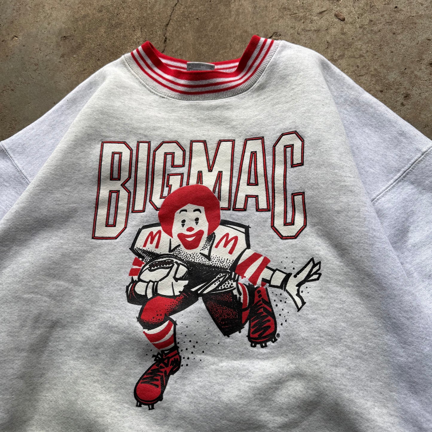 90’s McDonald’s Big Mac Ronald McDonald Football Team Parody Crewneck