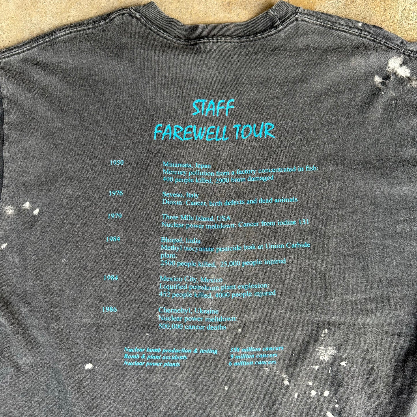 2000’s “Extinction” Anti Nuclear War Shirt Size L