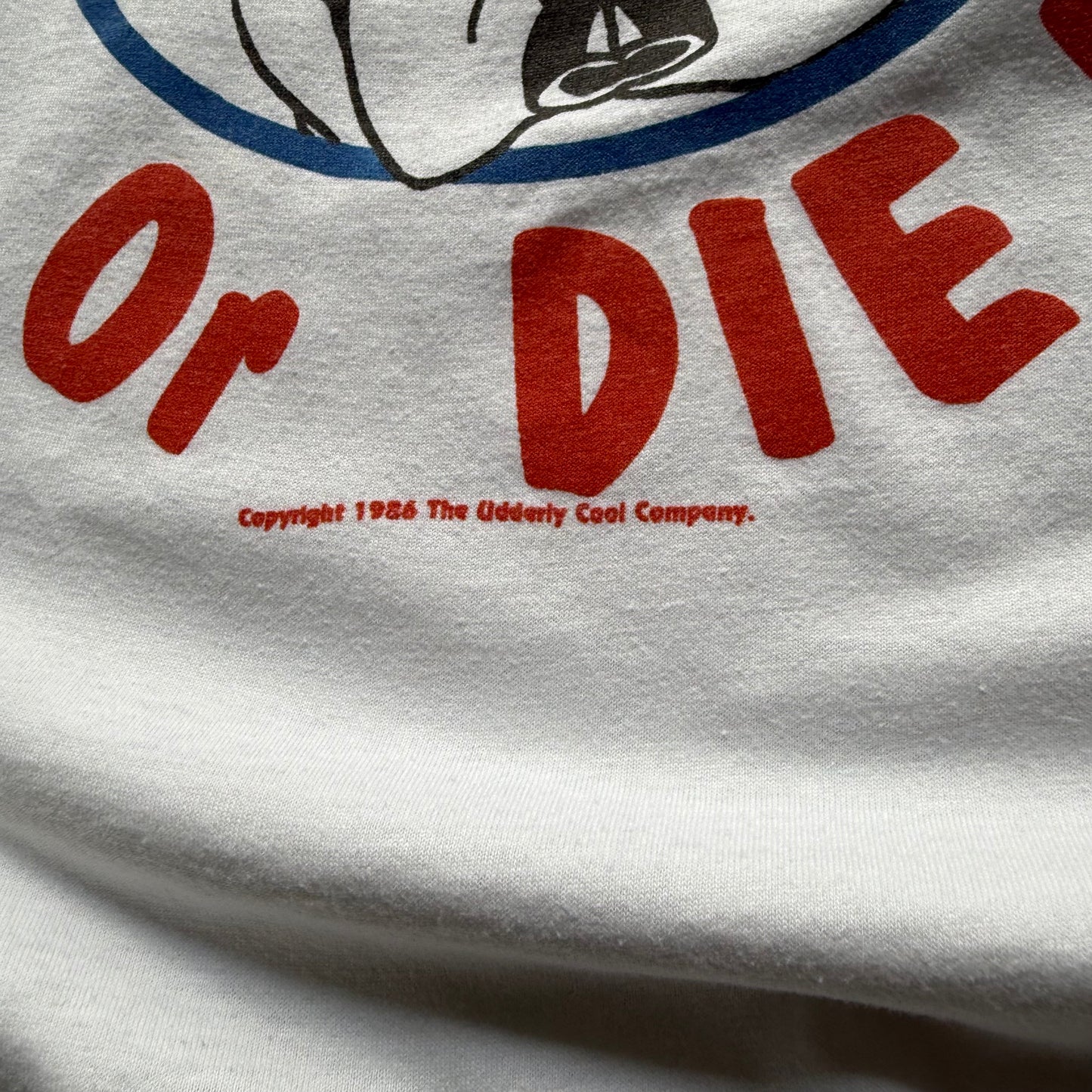 80’s “Eat Cheese Or Die!!” Uncle Sam Cow Tee