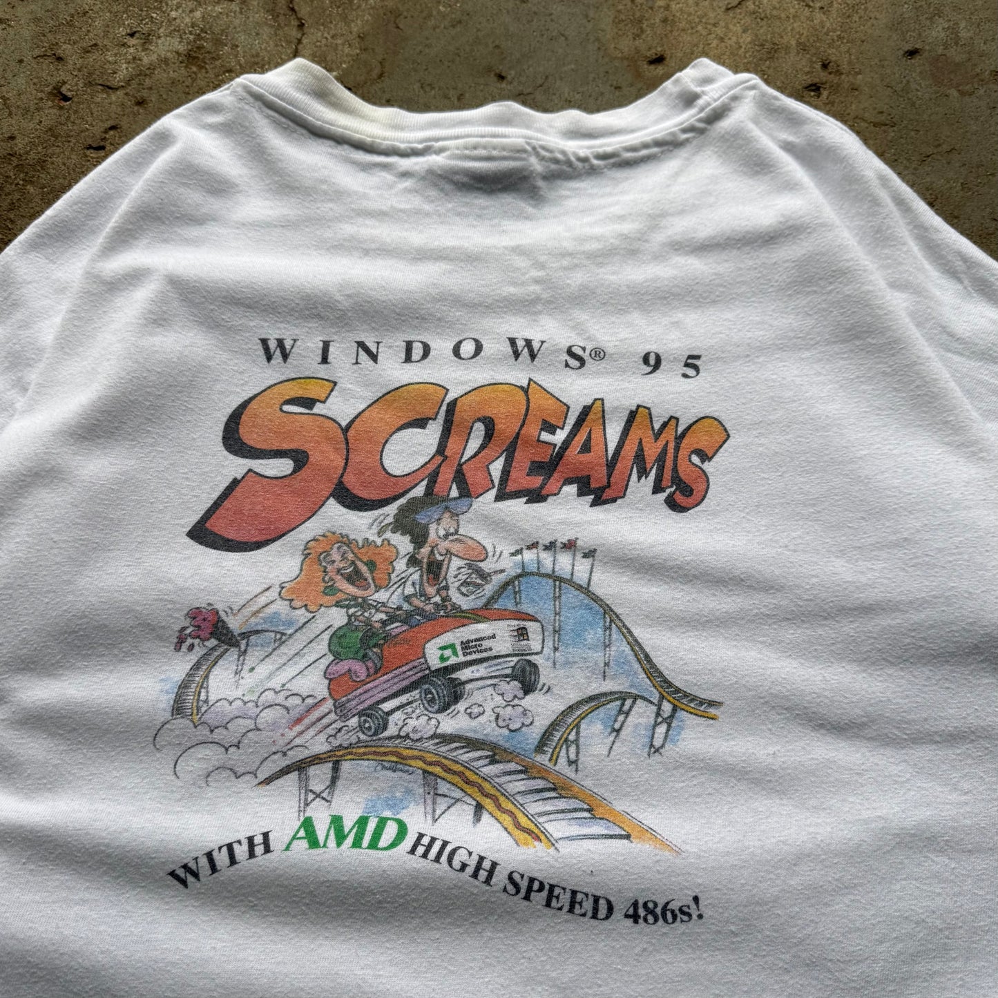 90’s Windows 95 AMD Rollercoaster Tech Tee