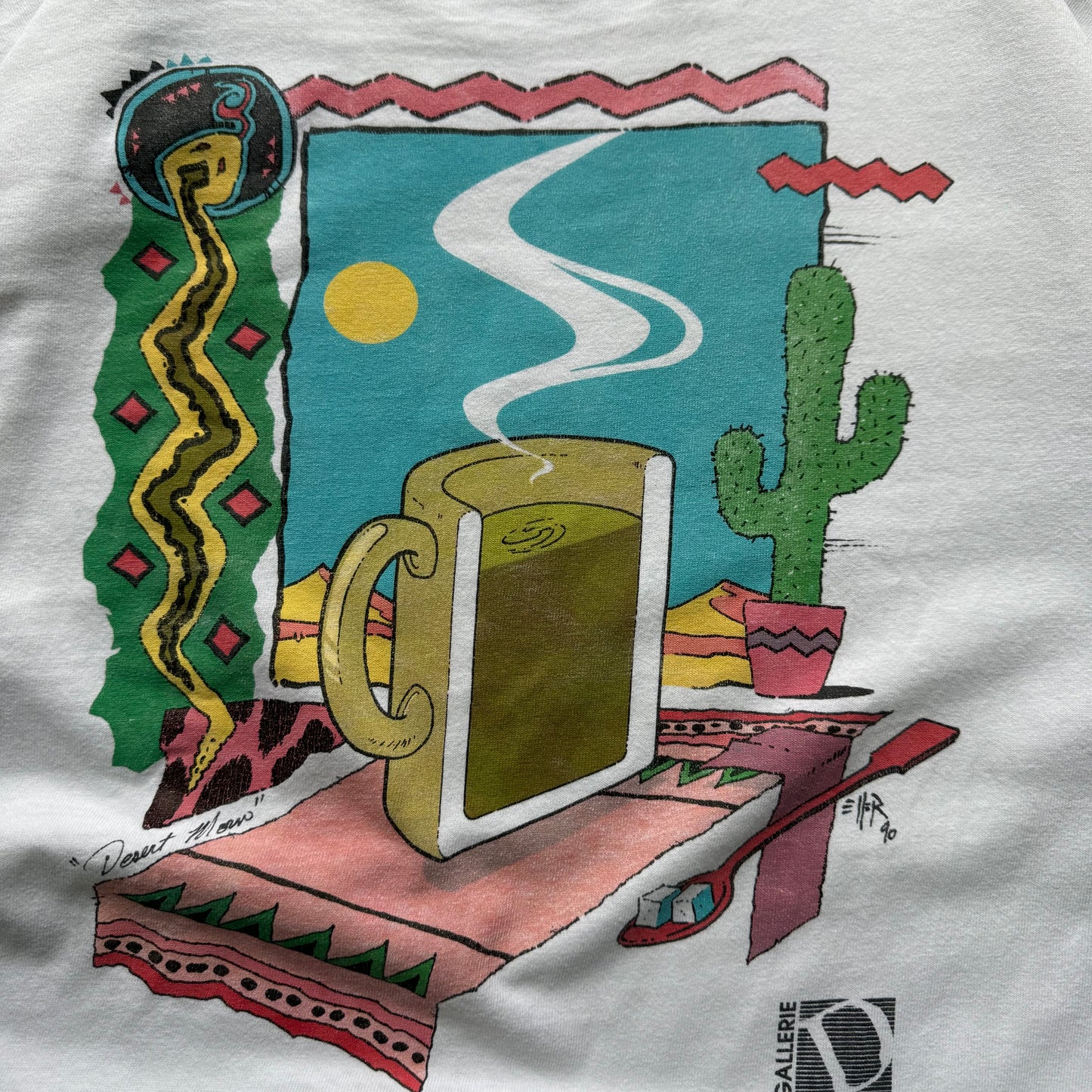 90’s “Desert Morn” Coffee Art Tee
