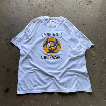2000's Smoking Is A Biohazard Anti Smoking Tee