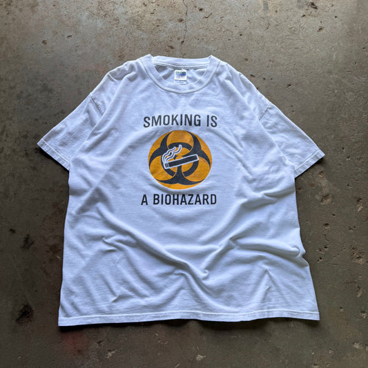 2000's Smoking Is A Biohazard Anti Smoking Tee