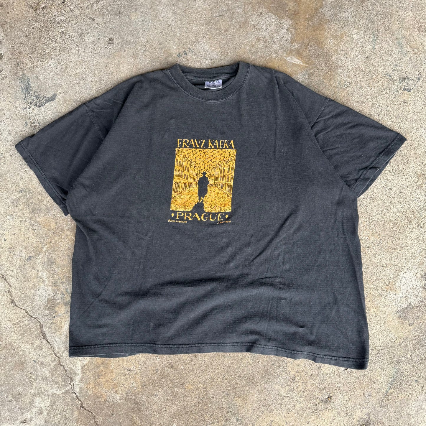 90’s Frank Kafka Prague Art Shirt Size XL