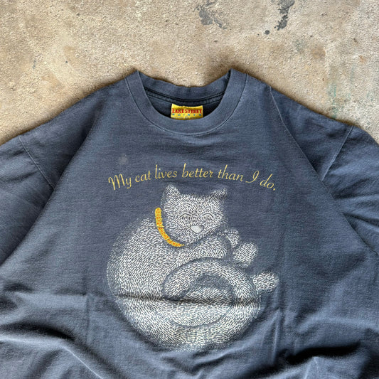 90’s “My cat lives better than I do.” Lake Street Shirts Cat Shirt Size XL