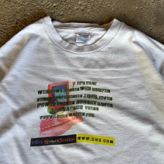 90’s HDS Workstation Tech Statement Shirt Tagged XL